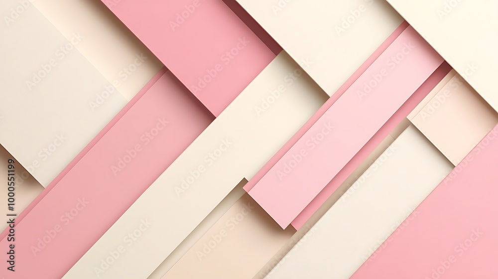 Abstract Geometric Pattern in Pink and Beige Tones Abstract Geometric Pattern in Pink and Beige Tones
