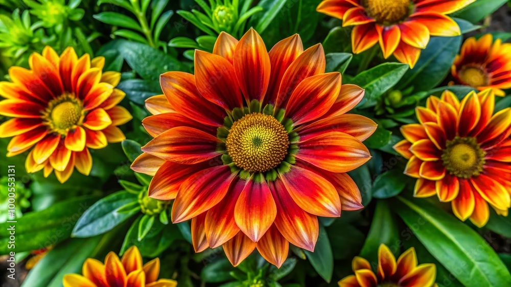 Vibrant Faboideae Flowering Plant Showcasing Colorful Petals in a Lush Green Garden Setting