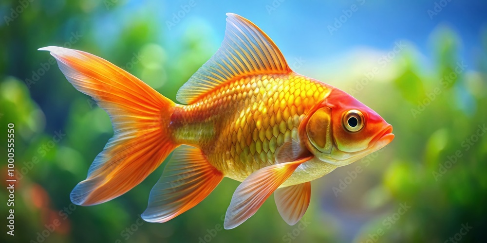 Vibrant Goldfish Template for Creative Designs, Graphic Projects, and Educational Materials Vibrant Goldfish Template for Creative Designs, Graphic Projects, and Educational Materials