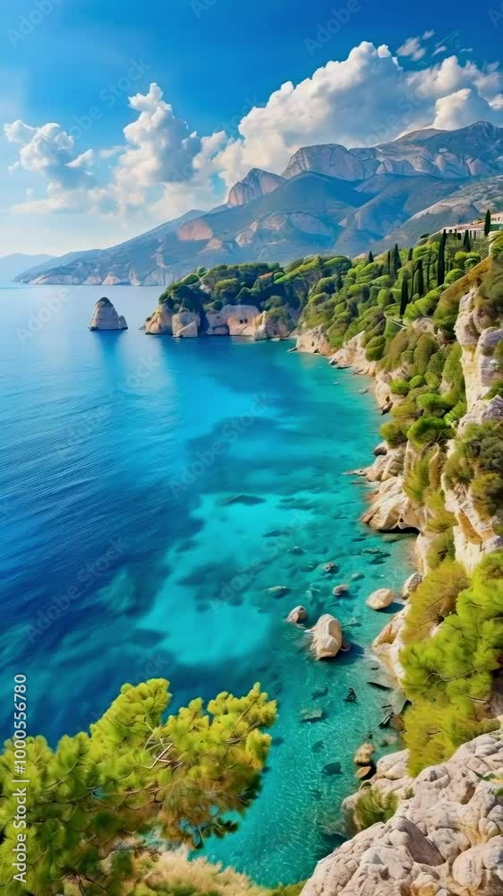Beautiful shot of the stunning Mediterranean nature Beautiful shot of the stunning Mediterranean nature