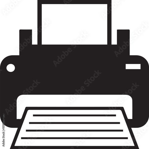 Computer Printer icon symbol vector image illustration 