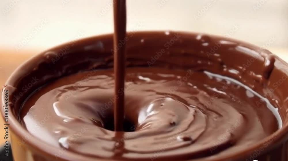 squares of chocolate that were dropped into the melted chocolate in the bowl
squares of chocolate that were dropped into the melted chocolate in the bowl