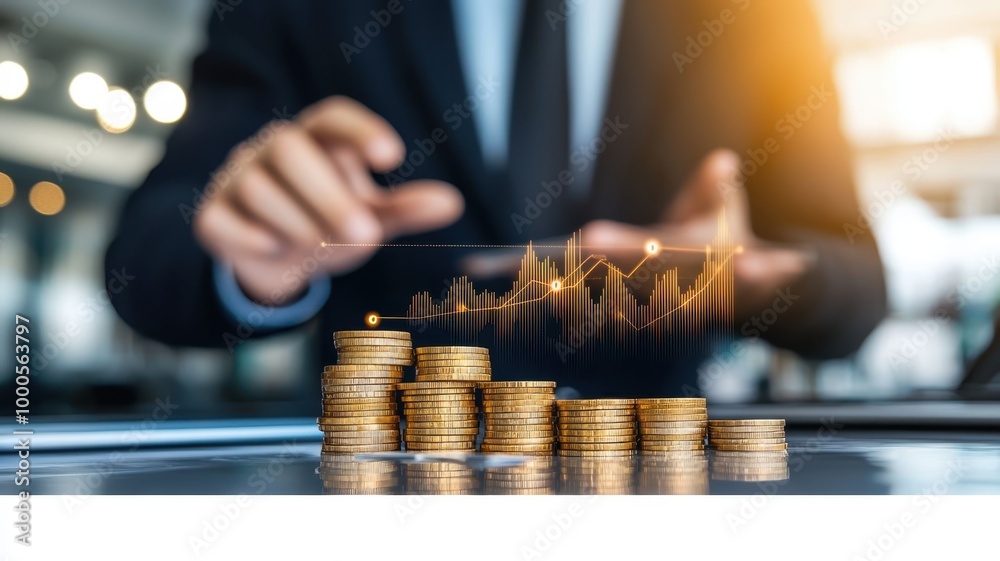 Strategic Business Meeting with Small Business Owner to Review Investment Portfolio and Growth Plans - Copy Space Available Strategic Business Meeting with Small Business Owner to Review Investment Portfolio and Growth Plans - Copy Space Available