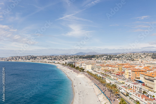 Wallpaper Mural View of the Coast of Nice, France Torontodigital.ca