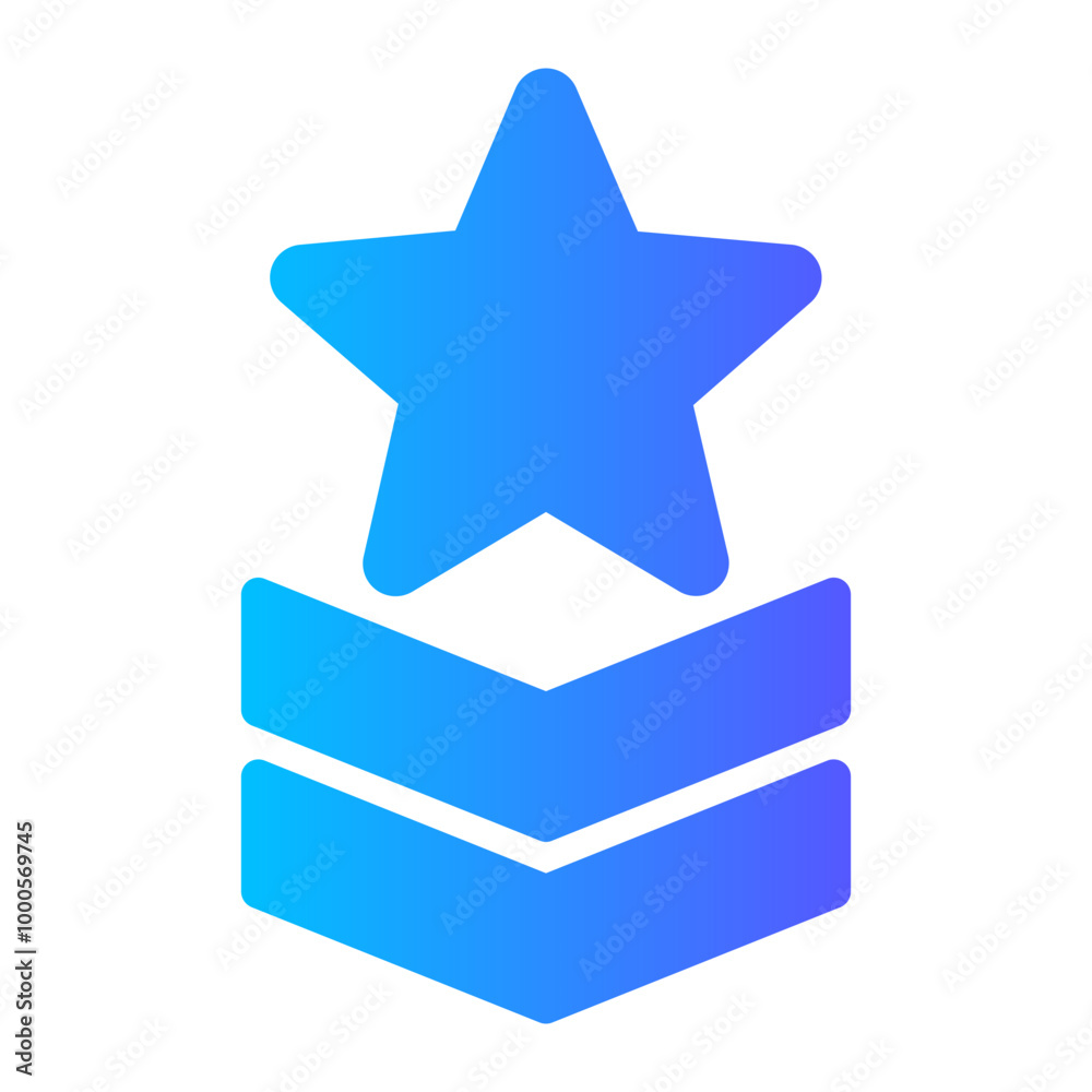military rank gradient icon military rank gradient icon