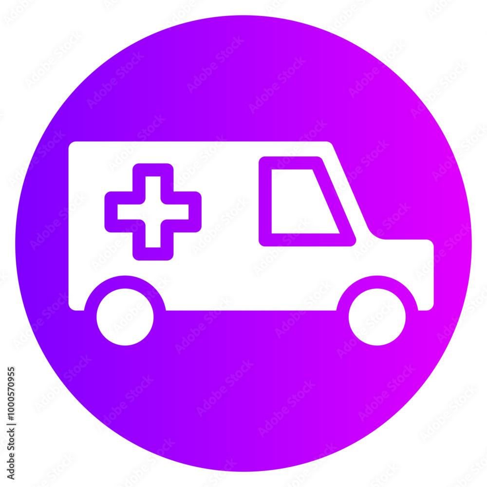 ambulance gradient icon ambulance gradient icon