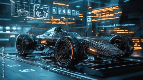 Futuristic Vehicle Design with AI Elements