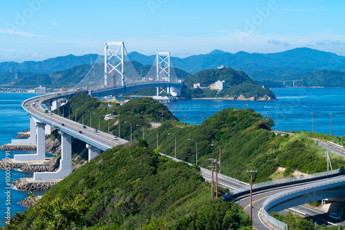 大鳴門橋の写真。淡路島の観光イメージ。