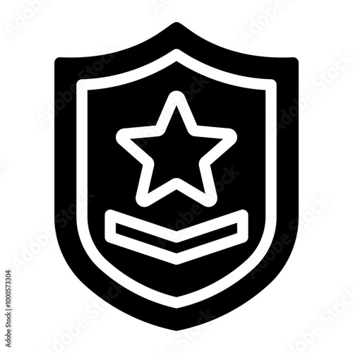 army badge glyph icon