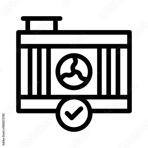 cooling system line icon