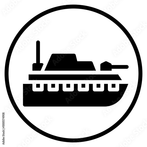 battleship glyph icon