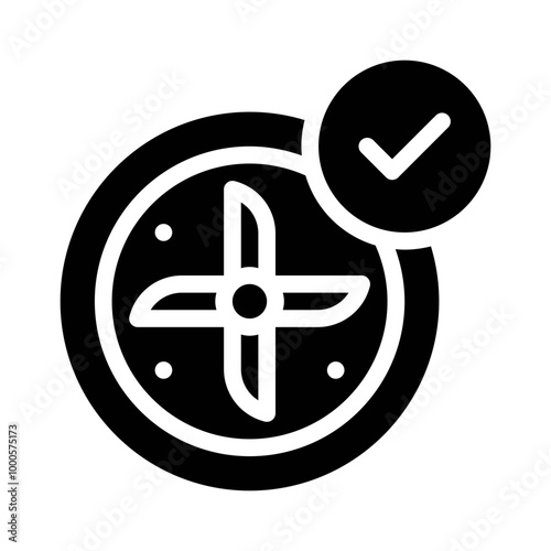 exhaust system glyph icon