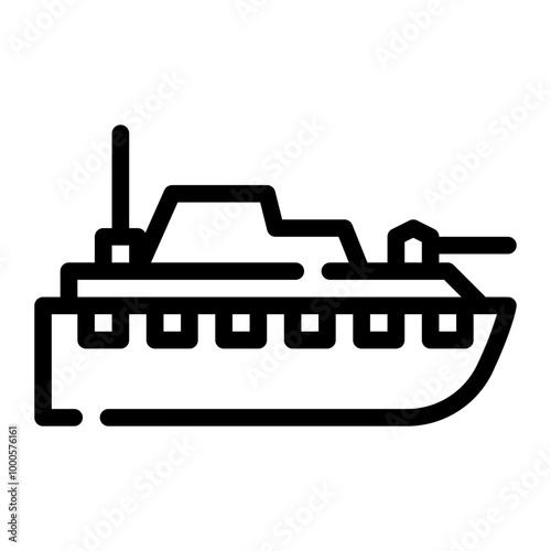 battleship line icon