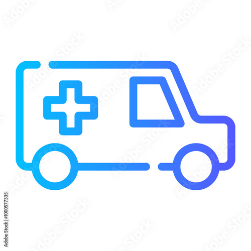 ambulance gradient icon