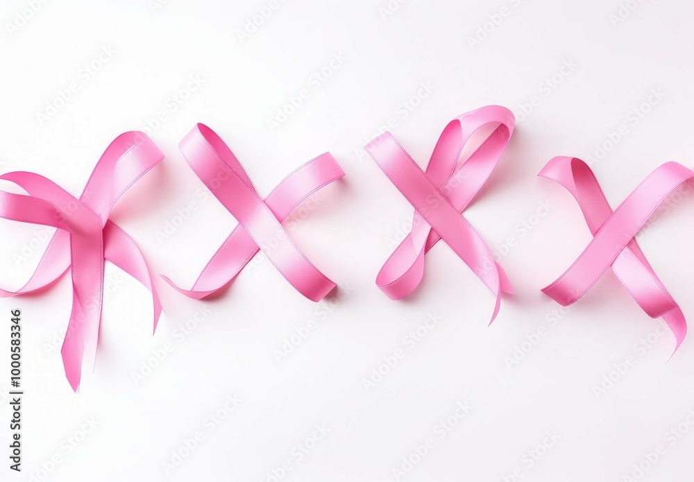Breast cancer awareness ribbon Pink ribbon Background Breast cancer awareness ribbon Pink ribbon Background