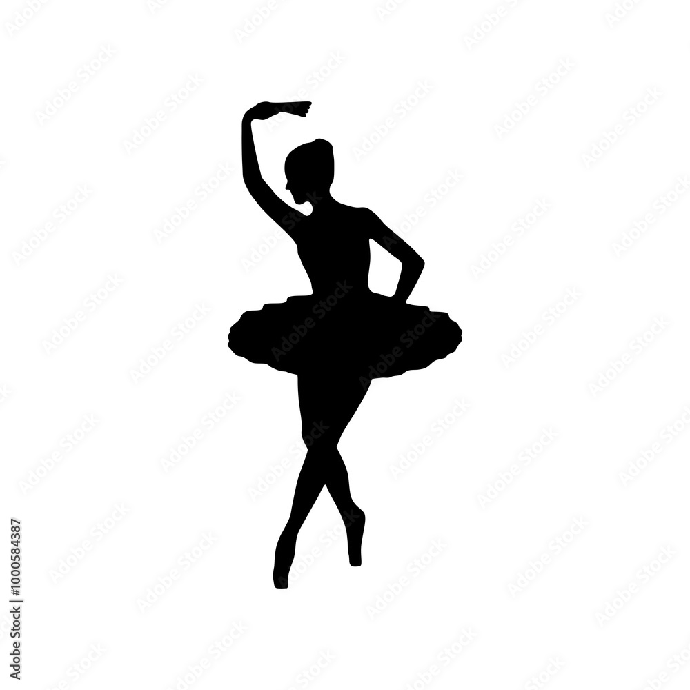 silhouette of a ballet dancer
