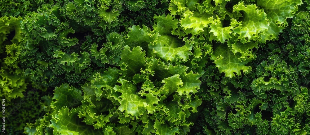 Green Organic Lettuce Plantation Green Organic Lettuce Plantation