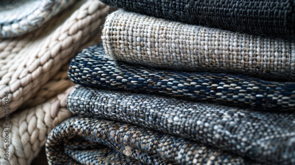 Cozy Woolen Fabric Texture with Soft Knitted Patterns for Autumn and Winter Design Cozy Woolen Fabric Texture with Soft Knitted Patterns for Autumn and Winter Design