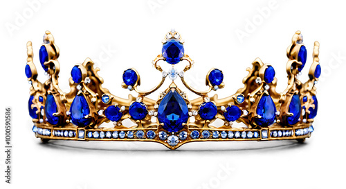 Royal Blue and Gold Crown