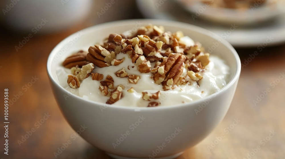 Greek Yogurt Bowl with Maple Syrup Drizzle Greek Yogurt Bowl with Maple Syrup Drizzle