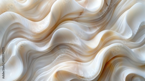 Smooth Polished Surface of a Marble Statue in High Detail with Elegant Sculpting


