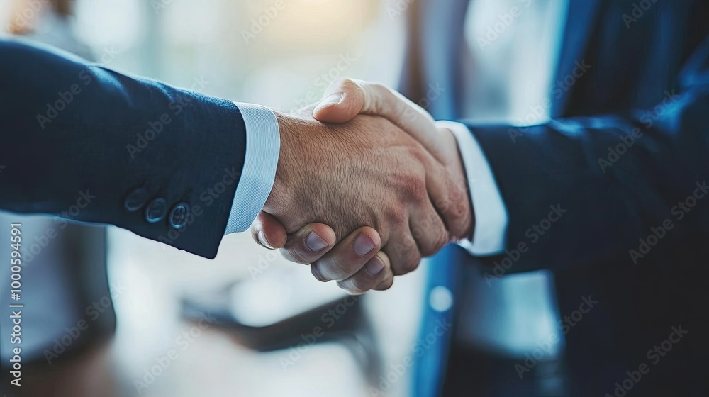 Successful Business Consultation Handshake Moment