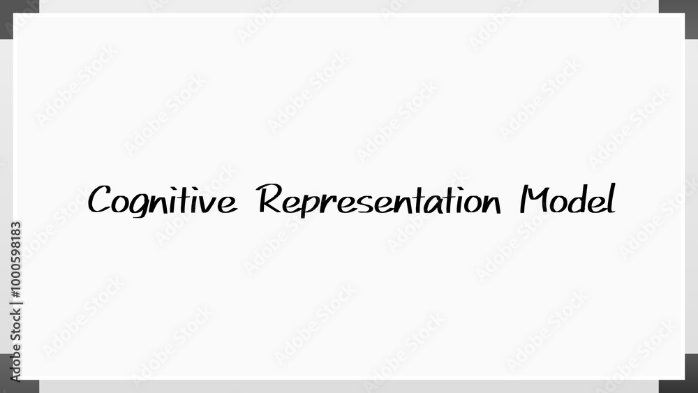 Cognitive Representation Model のホワイトボード風イラスト Cognitive Representation Model のホワイトボード風イラスト