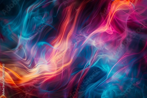 Abstract Swirling Smoke Colors