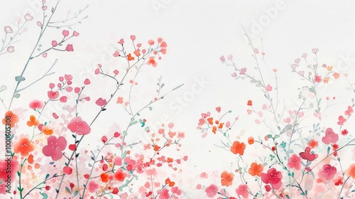 watercolor brushstrokes and light colors abstract background