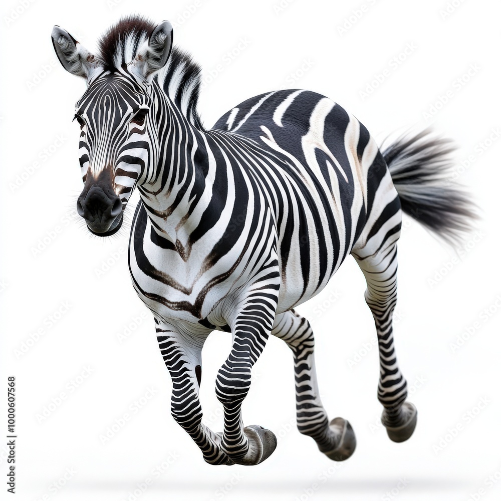 A majestic zebra galloping in a vibrant landscape, showcasing its striking black and white stripes, symbolizing beauty in nature. A majestic zebra galloping in a vibrant landscape, showcasing its striking black and white stripes, symbolizing beauty in nature.