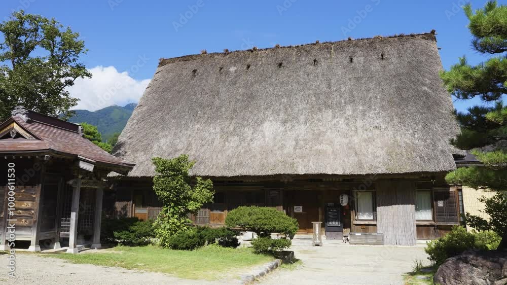 白川郷合掌造り 神田家の風景動画 白川郷合掌造り 神田家の風景動画
