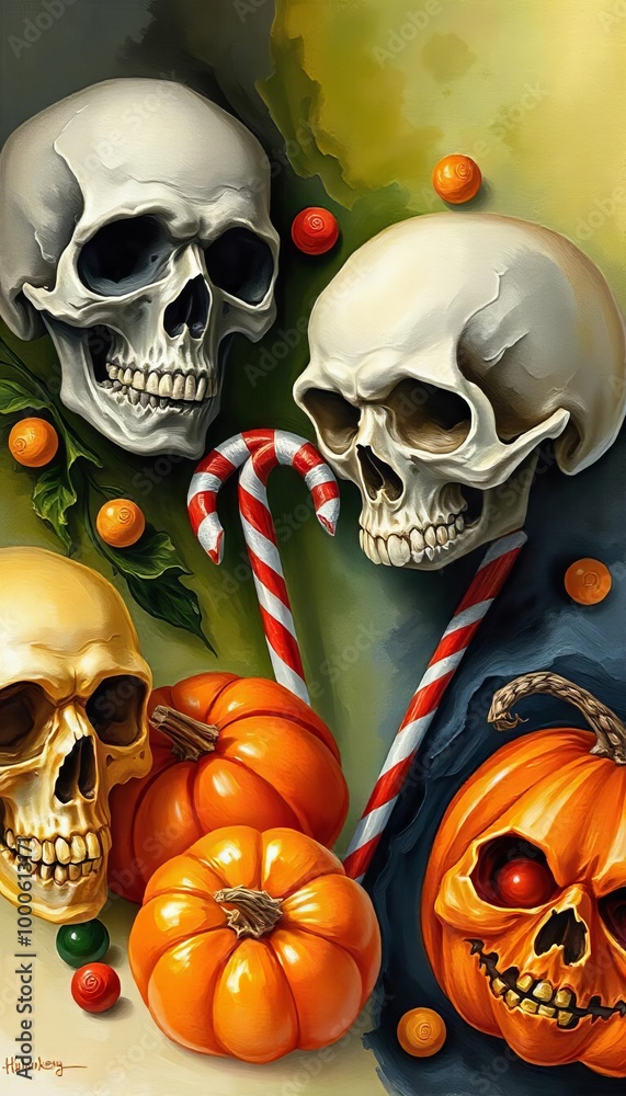 A spooky skull and crossbones symbol, featuring a human skull with visible teeth and bones, representing danger and Halloween themes in a black and white design A spooky skull and crossbones symbol, featuring a human skull with visible teeth and bones, representing danger and Halloween themes in a black and white design
