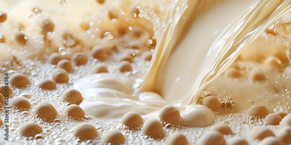 Splash of Milk Creating Drops and Ripples Splash of Milk Creating Drops and Ripples