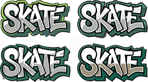 Skateboarding T-Shirt Vector Illustration