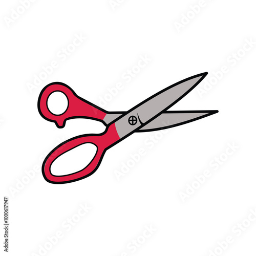 scissors cut tool icon illustration design graphic flat and cartoon style. Scissors icon set. Simple element illustration. Scissors symbol design template. 