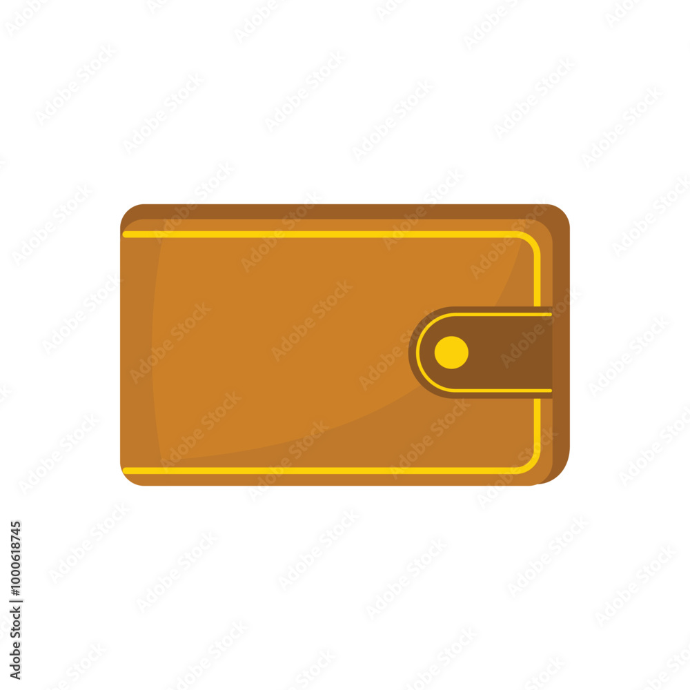 Wallet icon in flat style isolated on white background. Wallet icon in flat color style. Purse illustration on white isolated background. Wallet business concept. Wallet icon in flat style isolated on white background. Wallet icon in flat color style. Purse illustration on white isolated background. Wallet business concept.