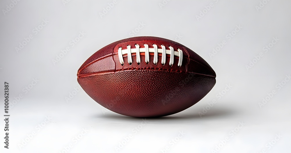A realistic photograph of an American football white background A realistic photograph of an American football white background