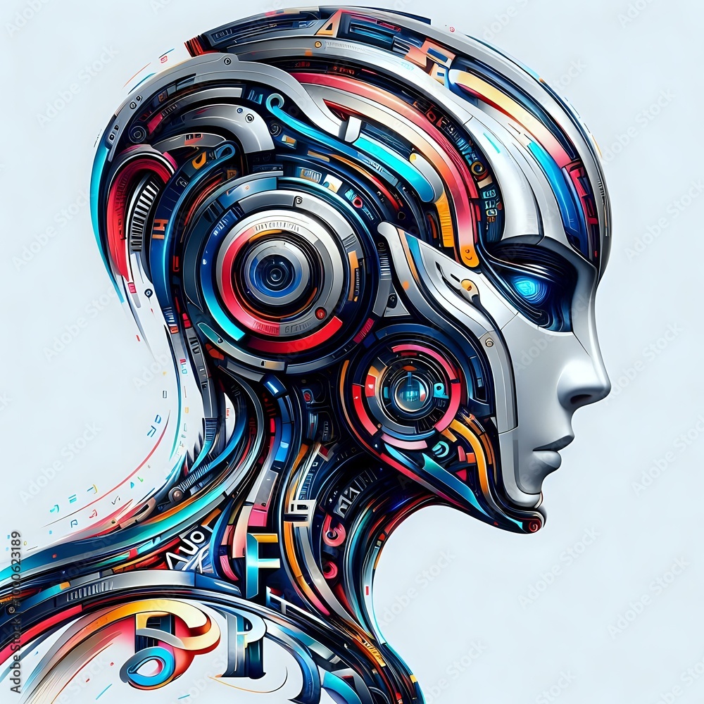 Mechanical Mind: Portrait of a Futuristic Robot Mechanical Mind: Portrait of a Futuristic Robot