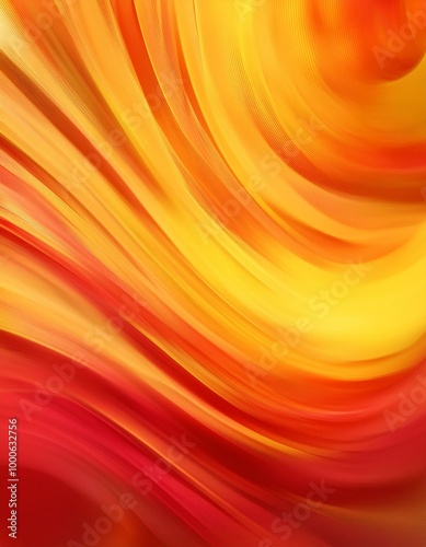 Abstract red & yellow swirl