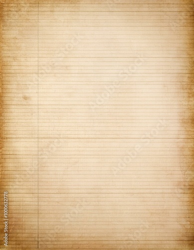 Aged lined paper texture