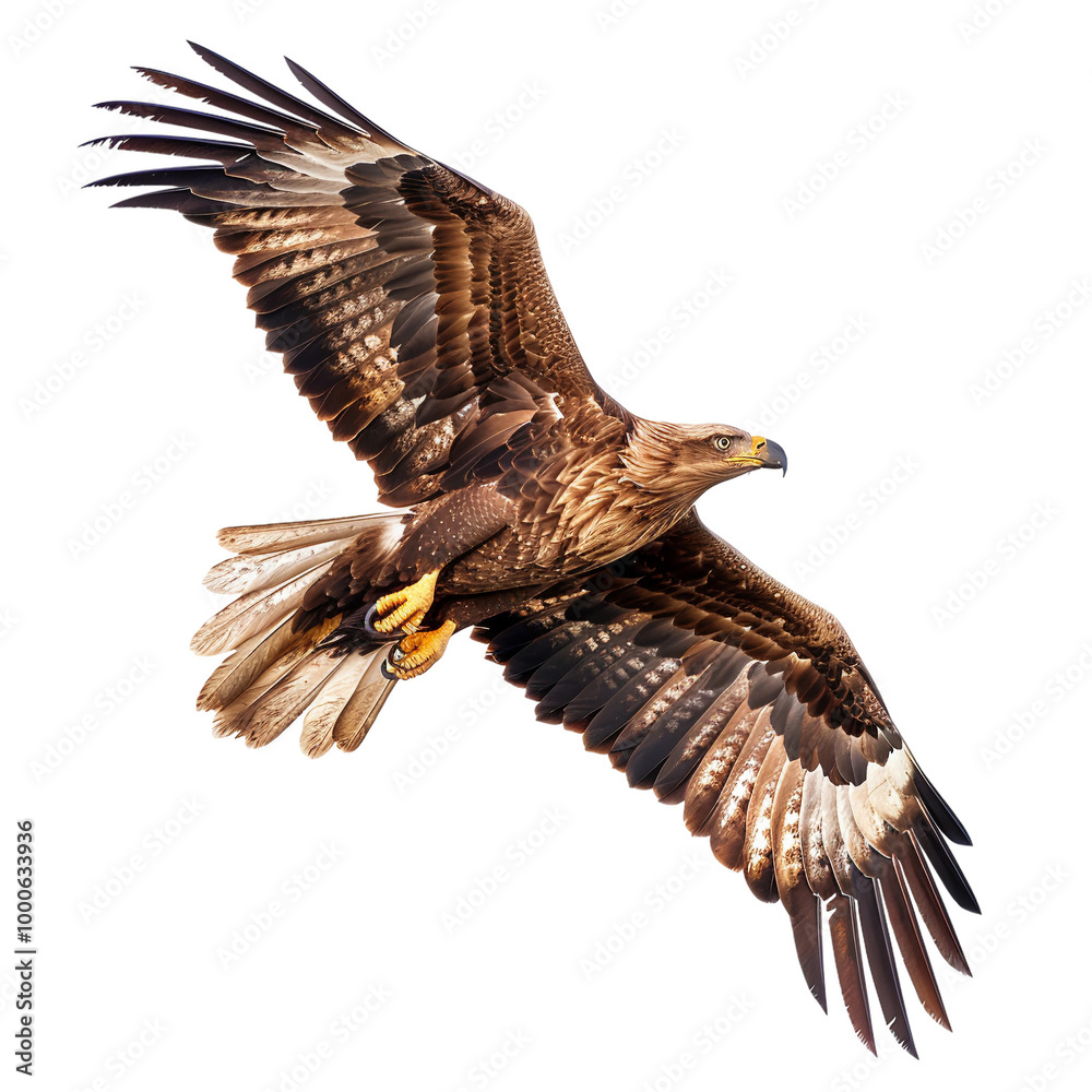 Fototapeta premium Wild Freedom Embodied in a Soaring Eagle Isolated on Transparent Background