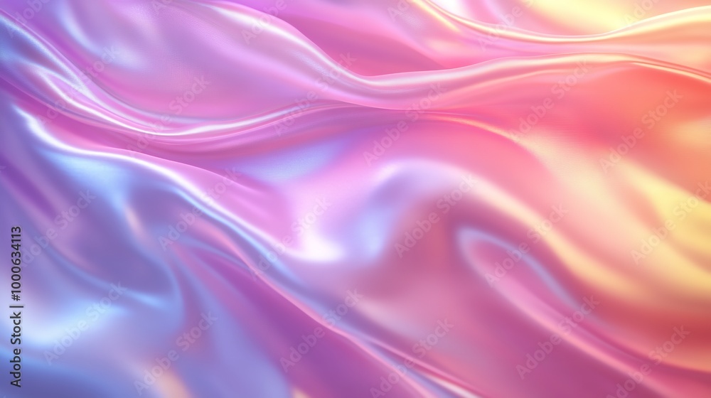 Vibrant Iridescent Holographic Fabric with Colorful Reflections and Textures Vibrant Iridescent Holographic Fabric with Colorful Reflections and Textures