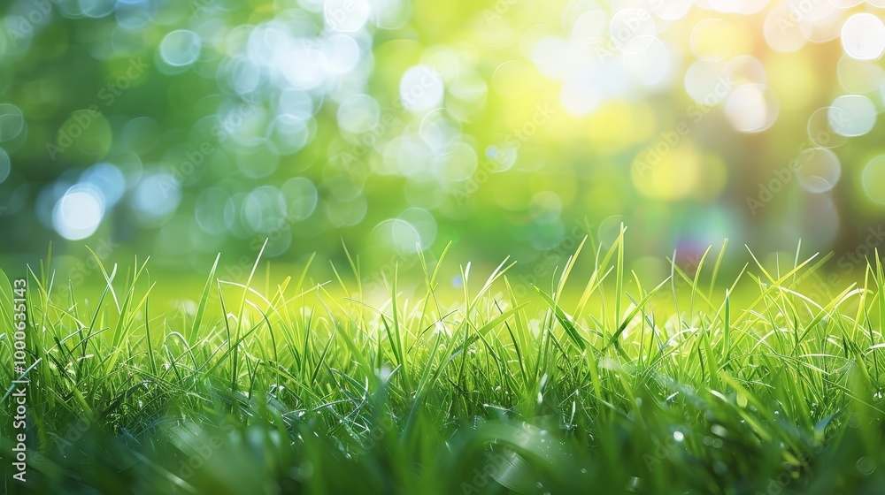 Fresh Green Grass in a Sunny Meadow Fresh Green Grass in a Sunny Meadow