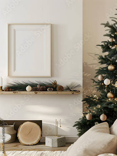 Tranquil Holiday Haven: A Minimalist Christmas Reverie photo