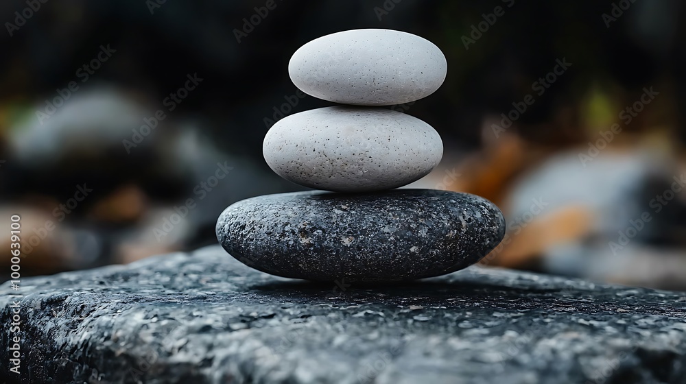 Smoothly stacked stones create a tranquil zen garden, perfect for meditation and balance. Smoothly stacked stones create a tranquil zen garden, perfect for meditation and balance.