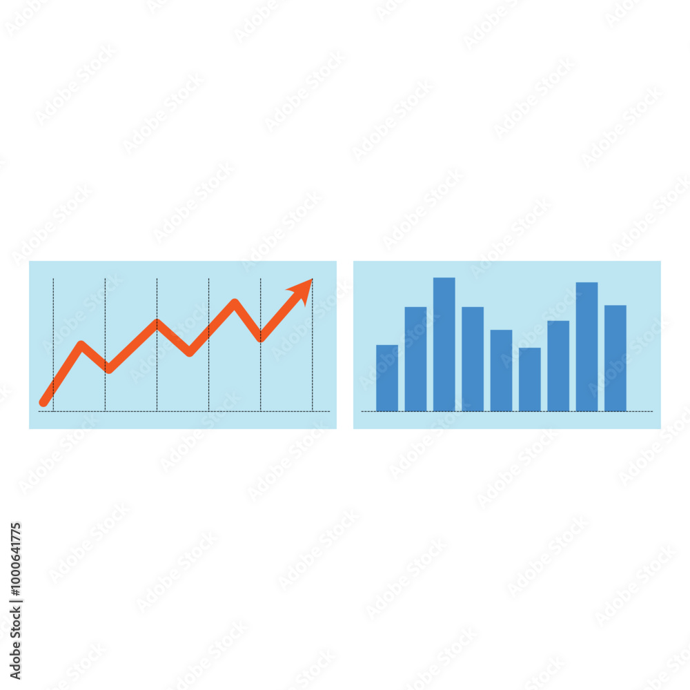 Bar chart icon. Flat chart related icon for web and mobile applications. Business graph icon. Flat illustration of business graph icon for web design Bar chart icon. Flat chart related icon for web and mobile applications. Business graph icon. Flat illustration of business graph icon for web design