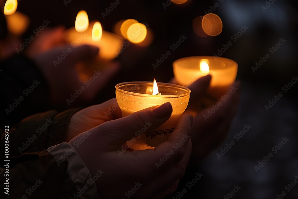 Solemn Armistice Day Vigil with Candlelight for Quiet Reflection and Remembrance Solemn Armistice Day Vigil with Candlelight for Quiet Reflection and Remembrance