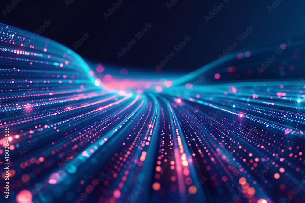 Vivid digital data flow background with high-speed 5g transmission lines Vivid digital data flow background with high-speed 5g transmission lines