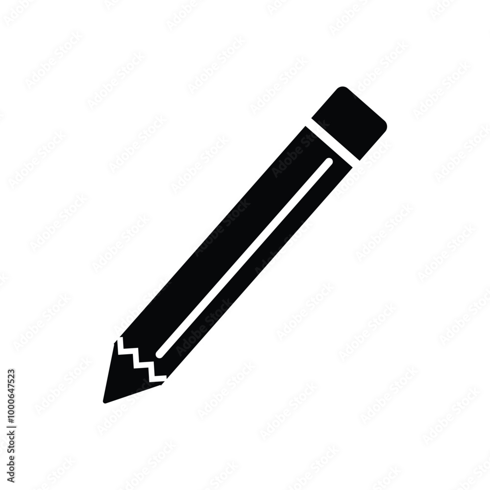 Pencil simple icont. edit sign Vector illustration. Pencil simple icont. edit sign Vector illustration.