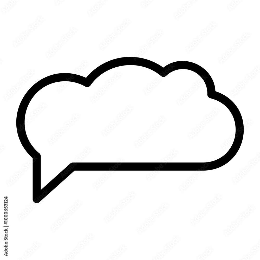 speech bubble line icon speech bubble line icon